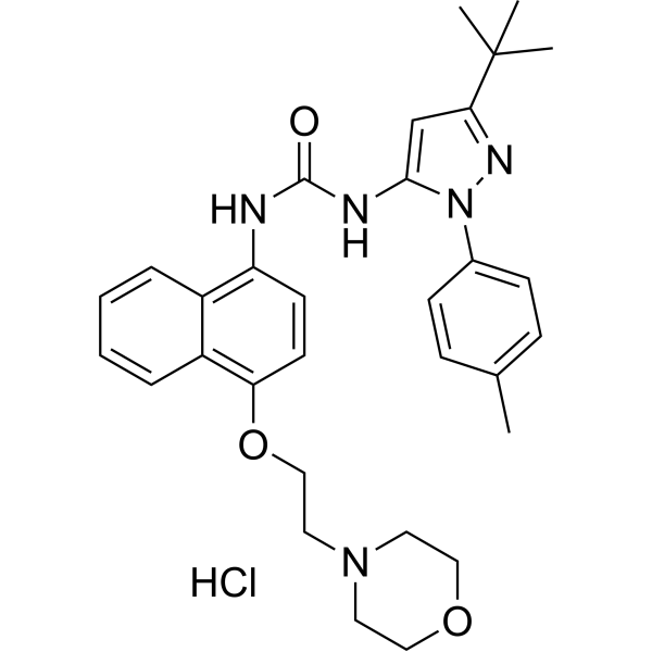 Doramapimod hydrochloride 1283526-53-3